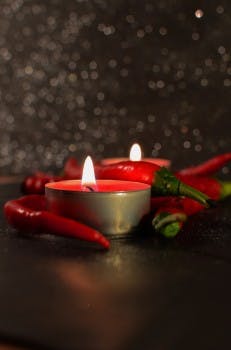 Candles, Chillies, Hot