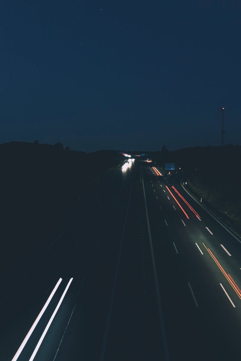 Cars on Road in Long Exposure Photo · Free Stock Photo