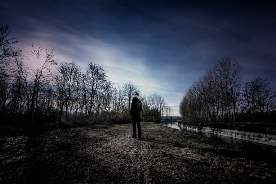 Free stock photo of alone, boy, landscape