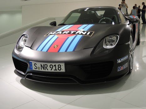 HD wallpaper of porsche, museum, martini, sponsor