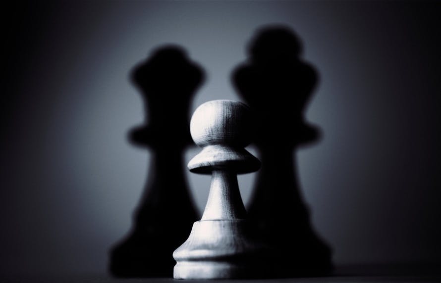 Free stock photo of black-and-white, chess, dark