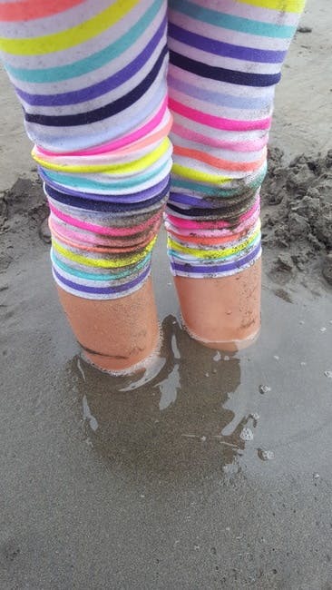 Free stock photo of beach, child, feet