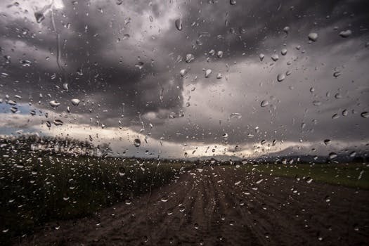 Free stock photo of glass, rainy, car, rain