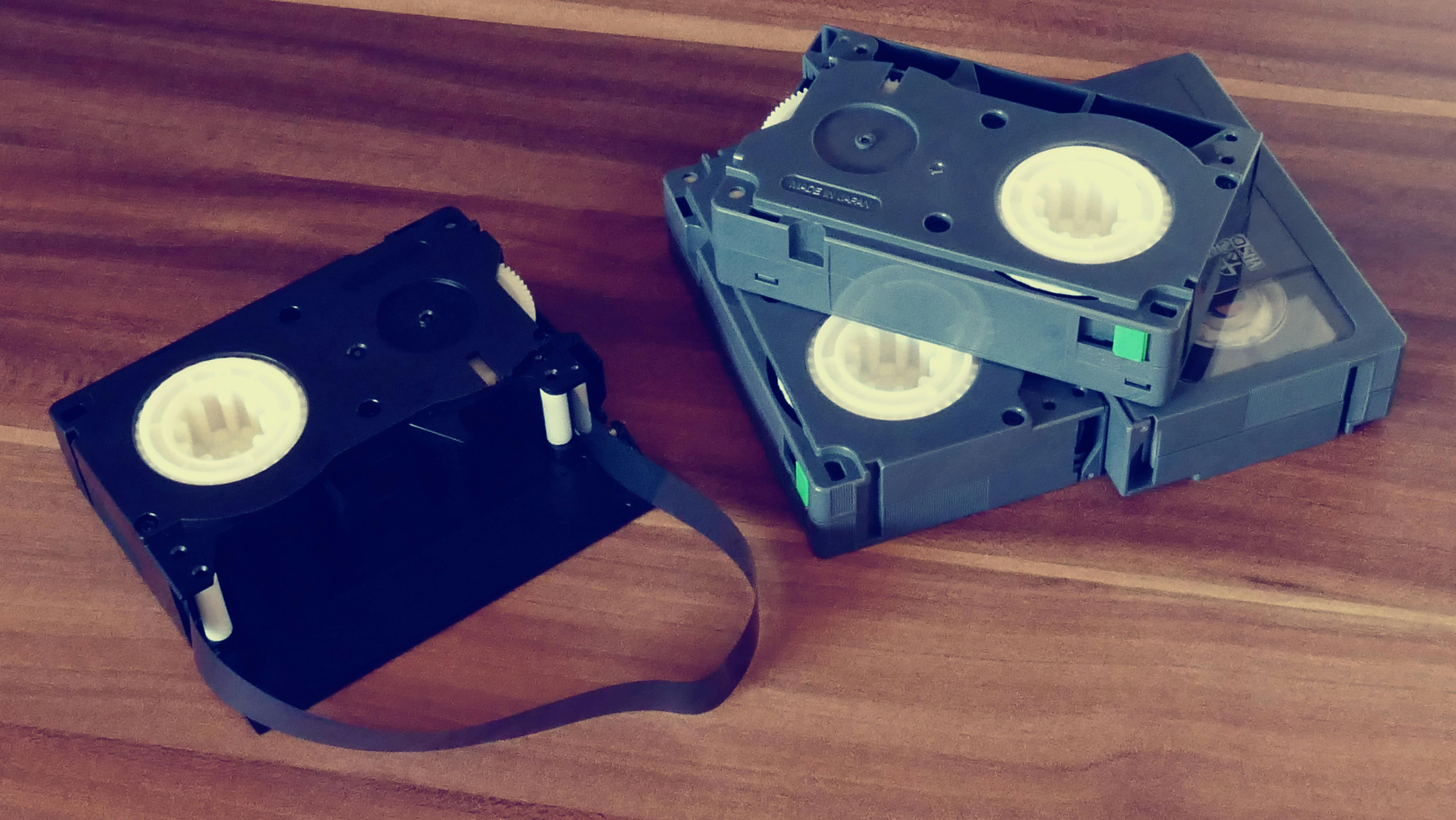 Tape media used before the advent of CDs.