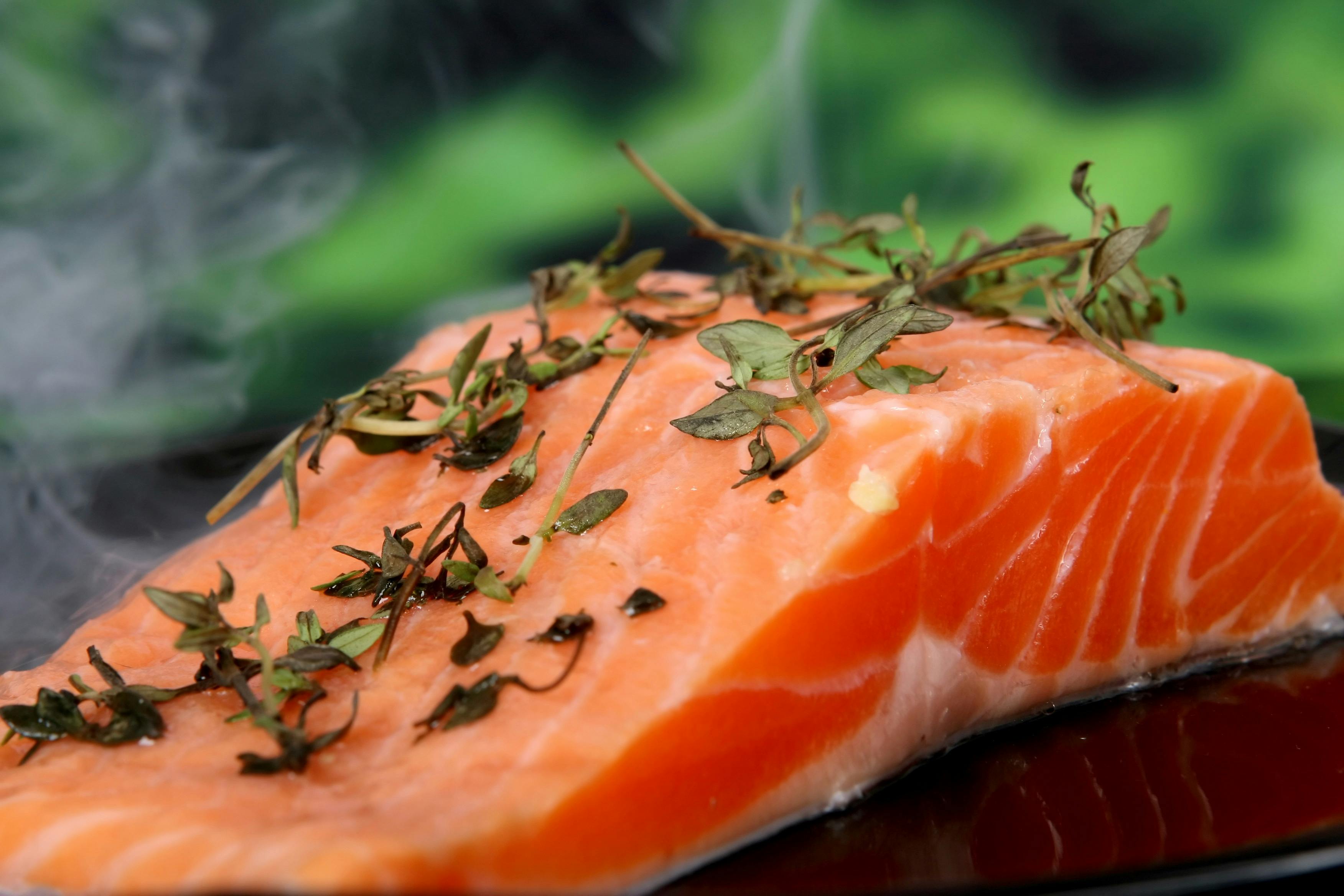 Fresh fish is a great source of omega-3's and healthy fats.