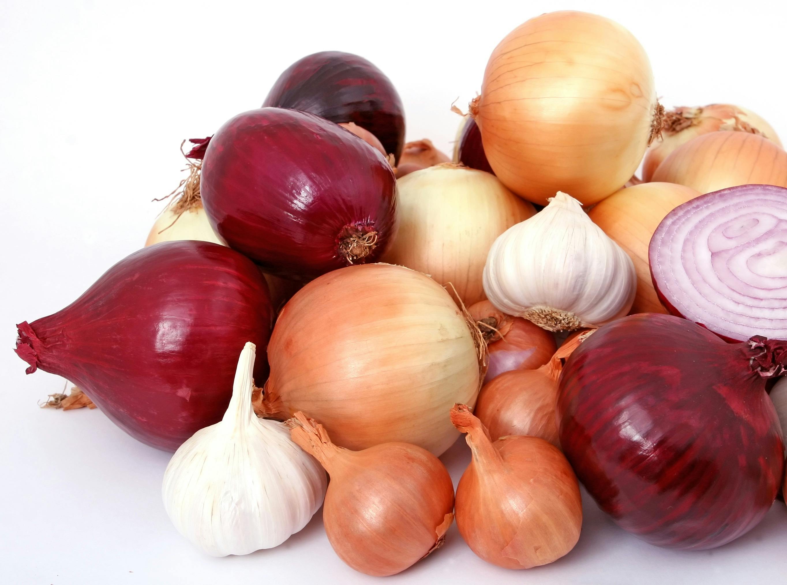 Garlic and onions are great for fighting off bacteria and fungi.