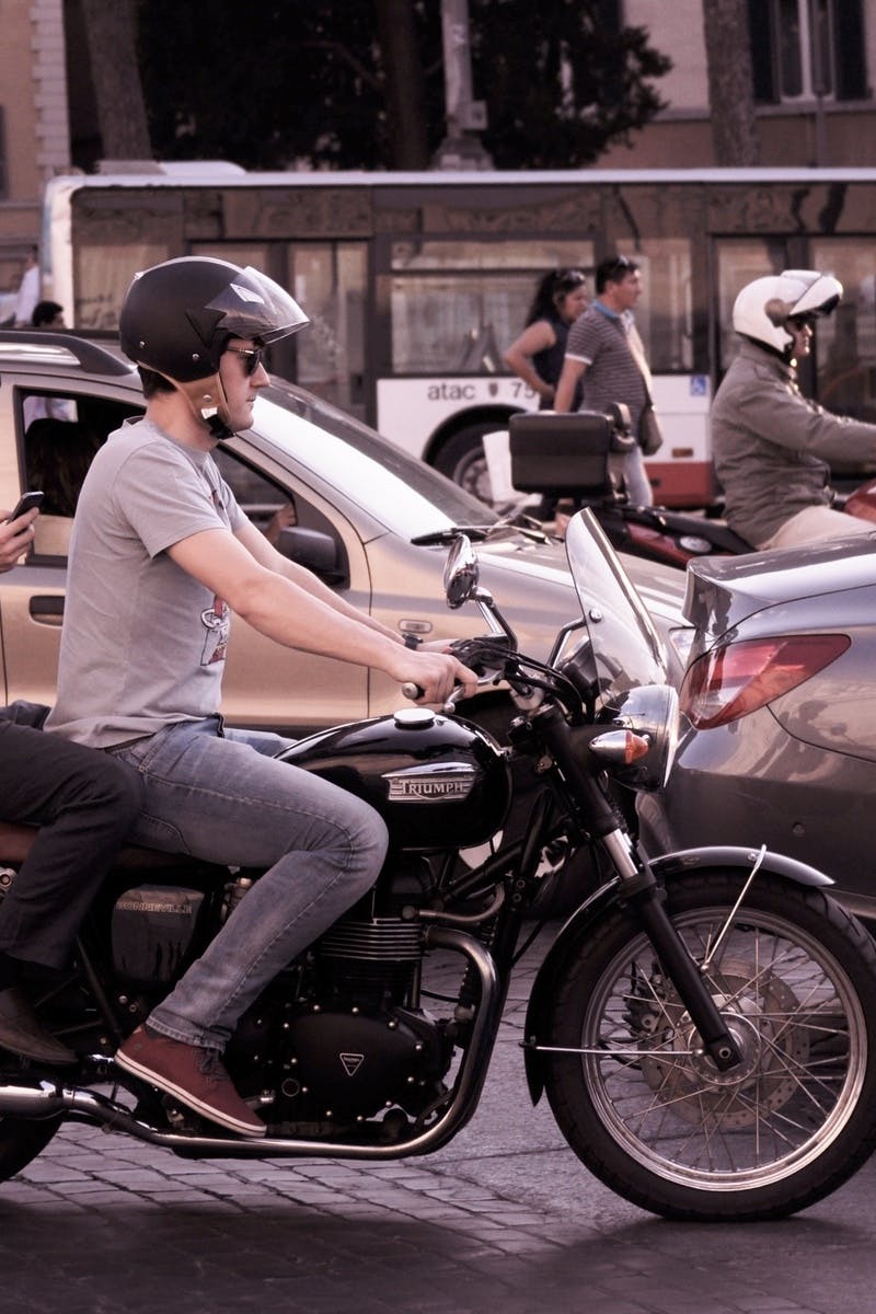 Free stock photo of bike rider, city, driver