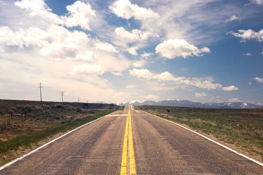 HD wallpaper of road, sky, clouds, cloudy