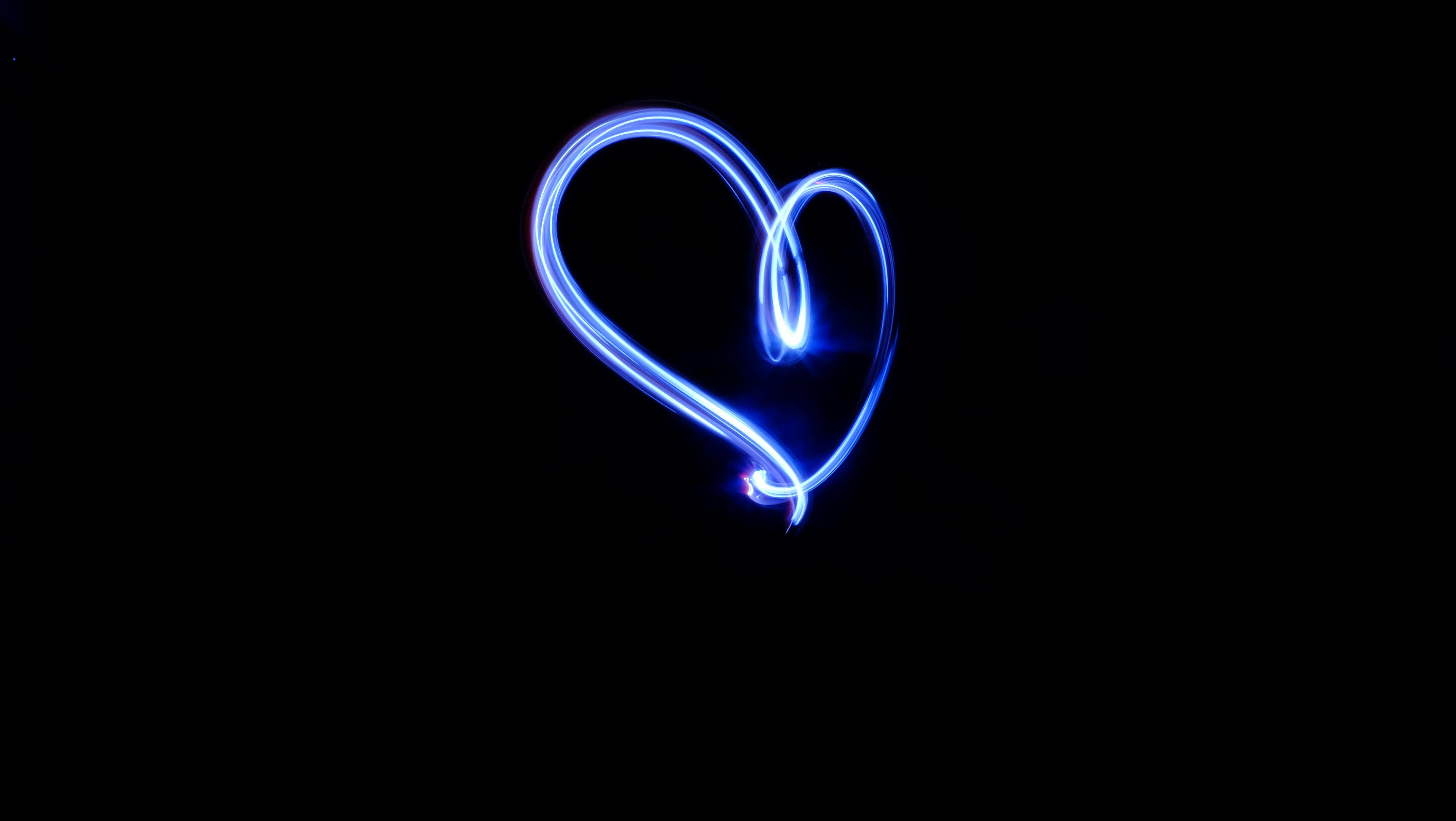 Free Stock Photo Of Blue Heart, Dark, Heart