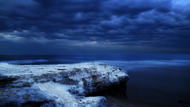 Free stock photo of cold, sea, night, water