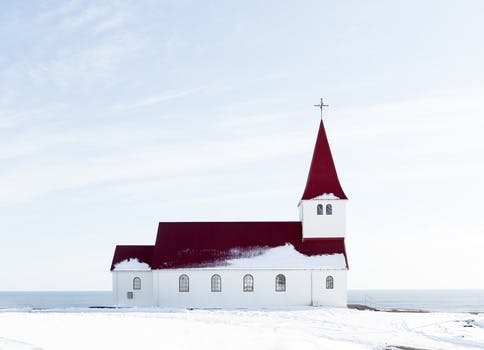 Free stock photo of snow, sky, winter, church