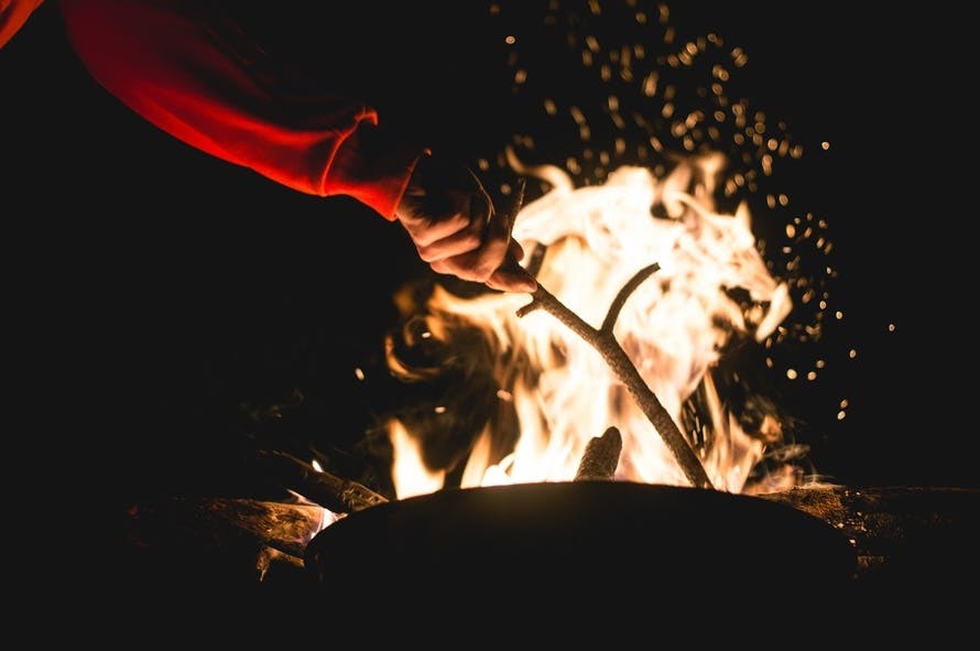 bonfire, bushcraft, camping