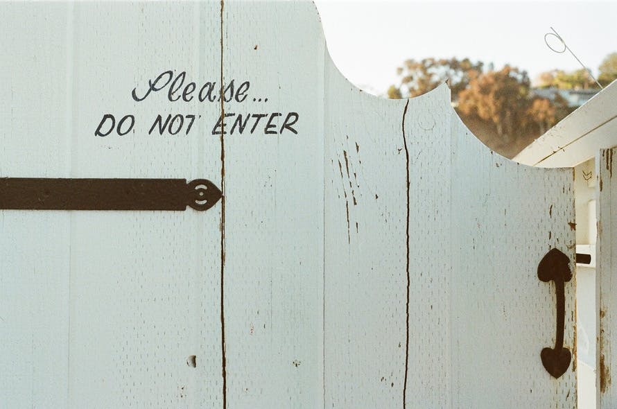 Free stock photo of border, do not enter, door