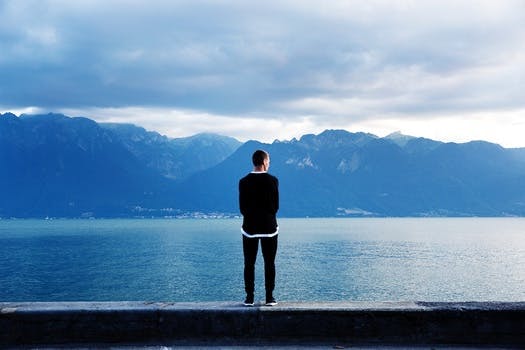 Free stock photo of mountains, nature, man, person