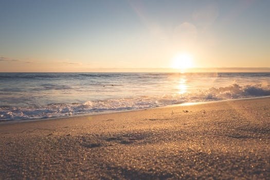 Free stock photo of sea, sunset, beach, sand