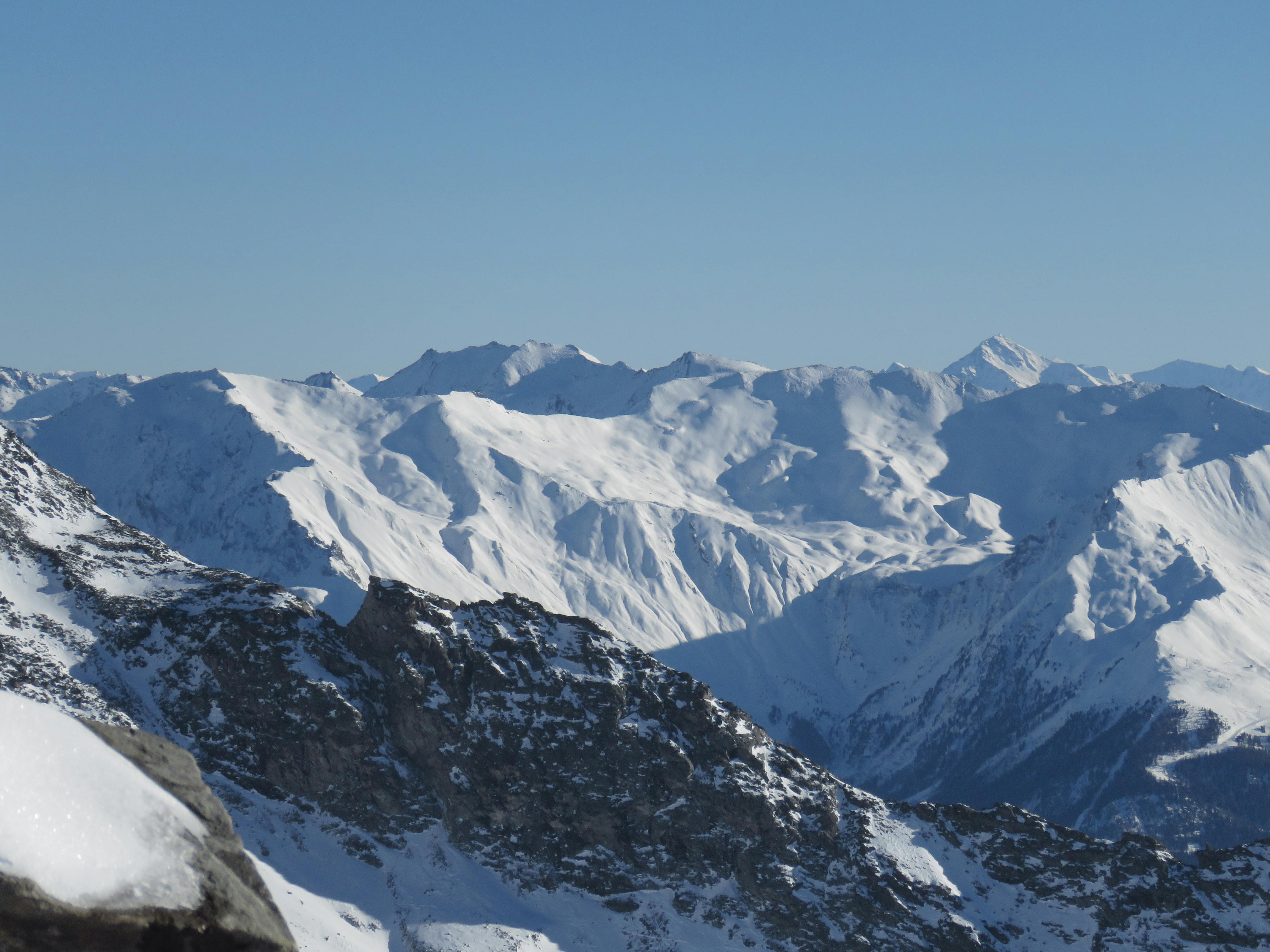 Free stock photo of mountains, overview, snow capped mountains