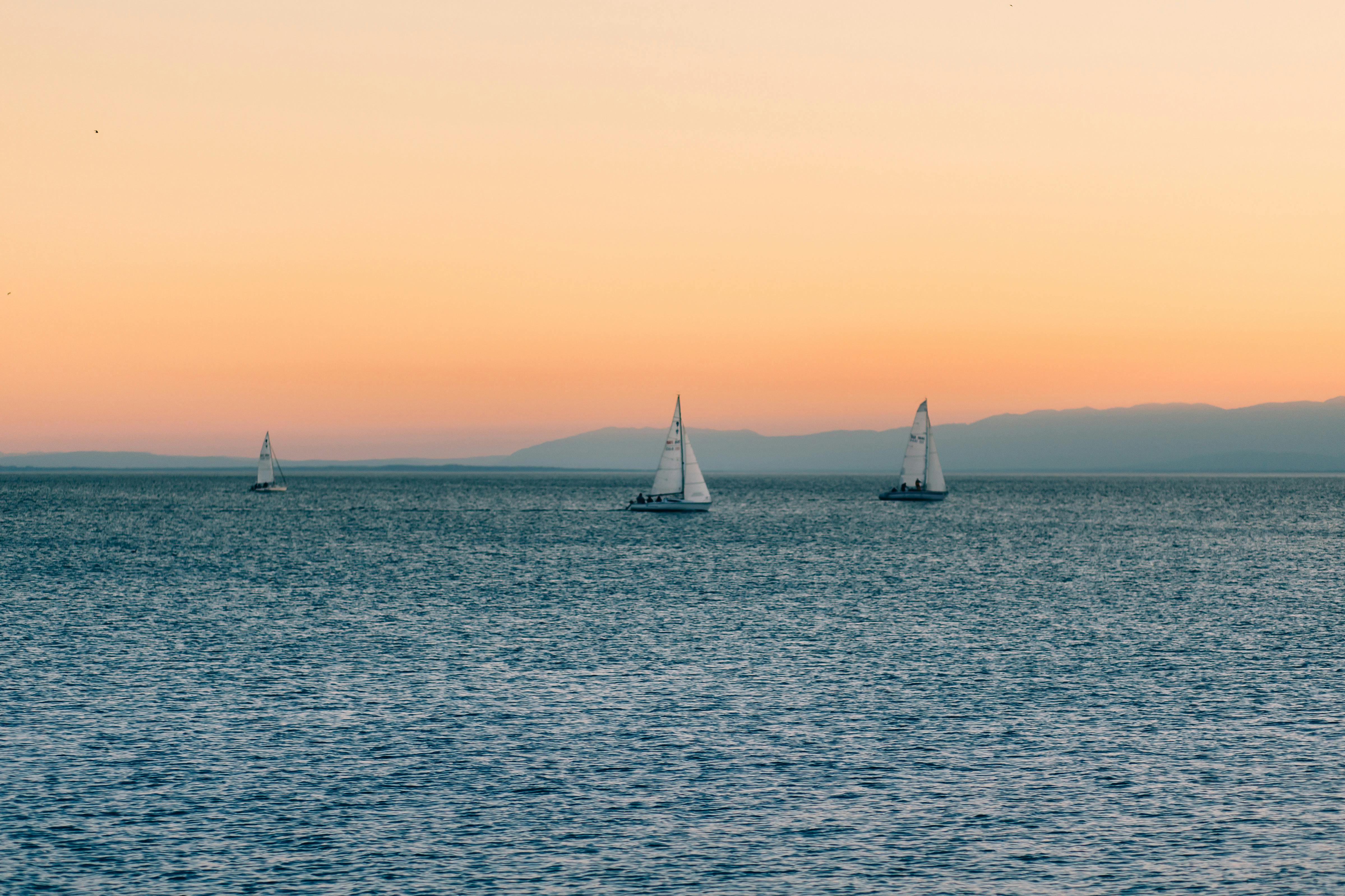 3 Sailboats on Water during Daytime · Free Stock Photo