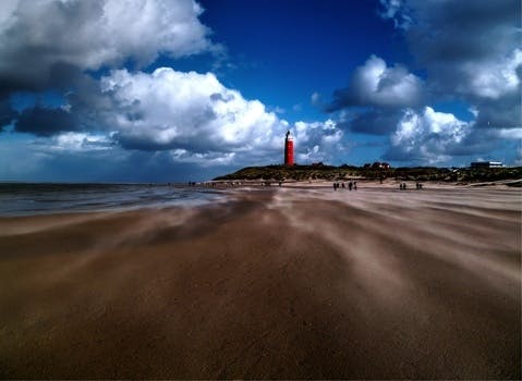 Libre de foto de la playa, el faro