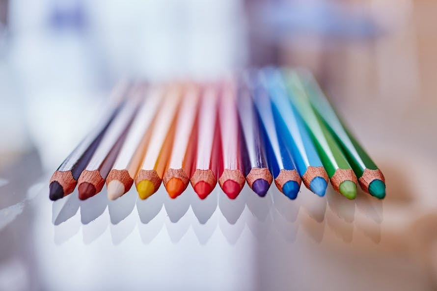 pens, school, colorful