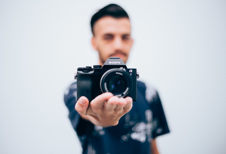 Free stock photo of camera, hobby, man