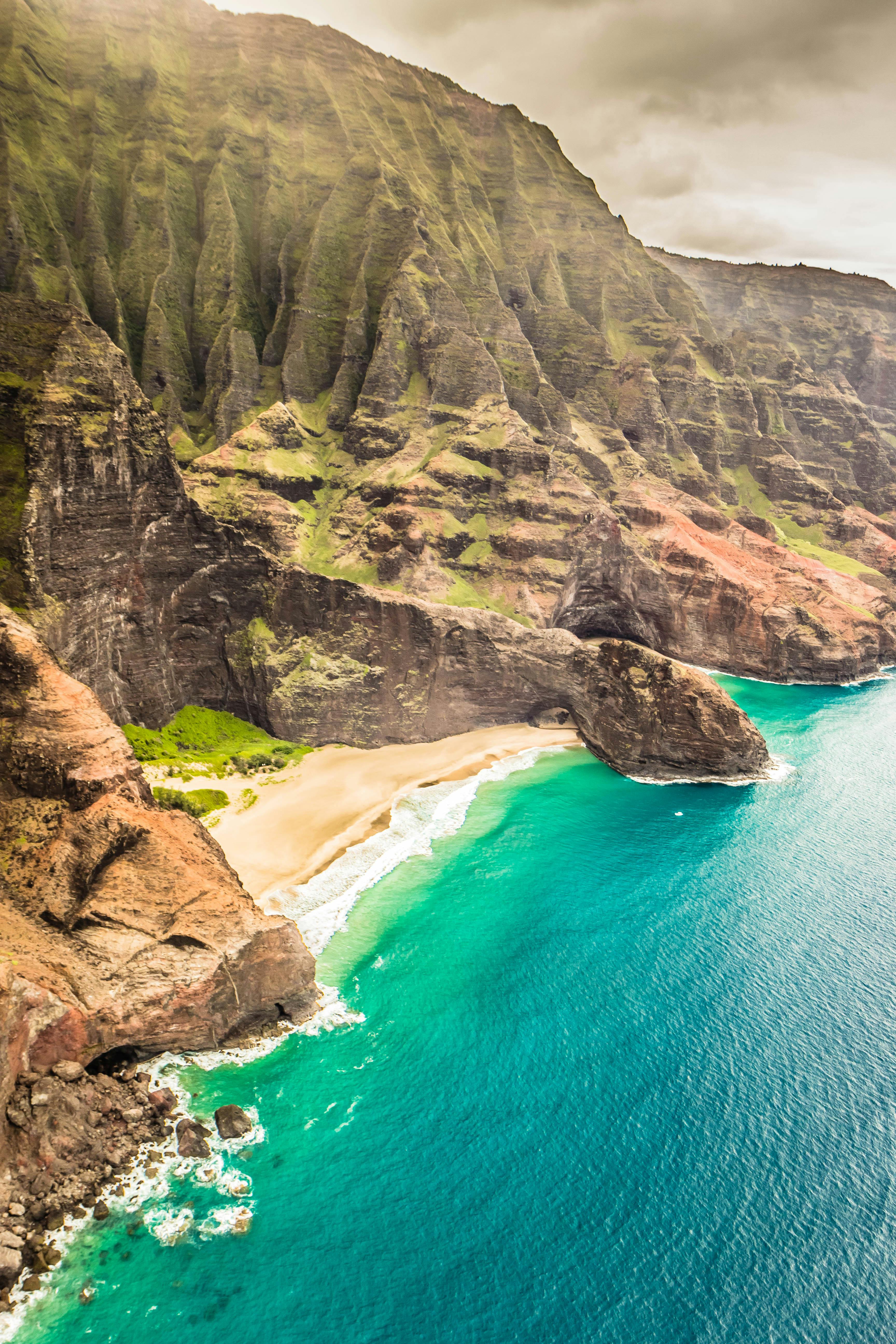 Free stock photo of cliff coast, hawaii, kauai