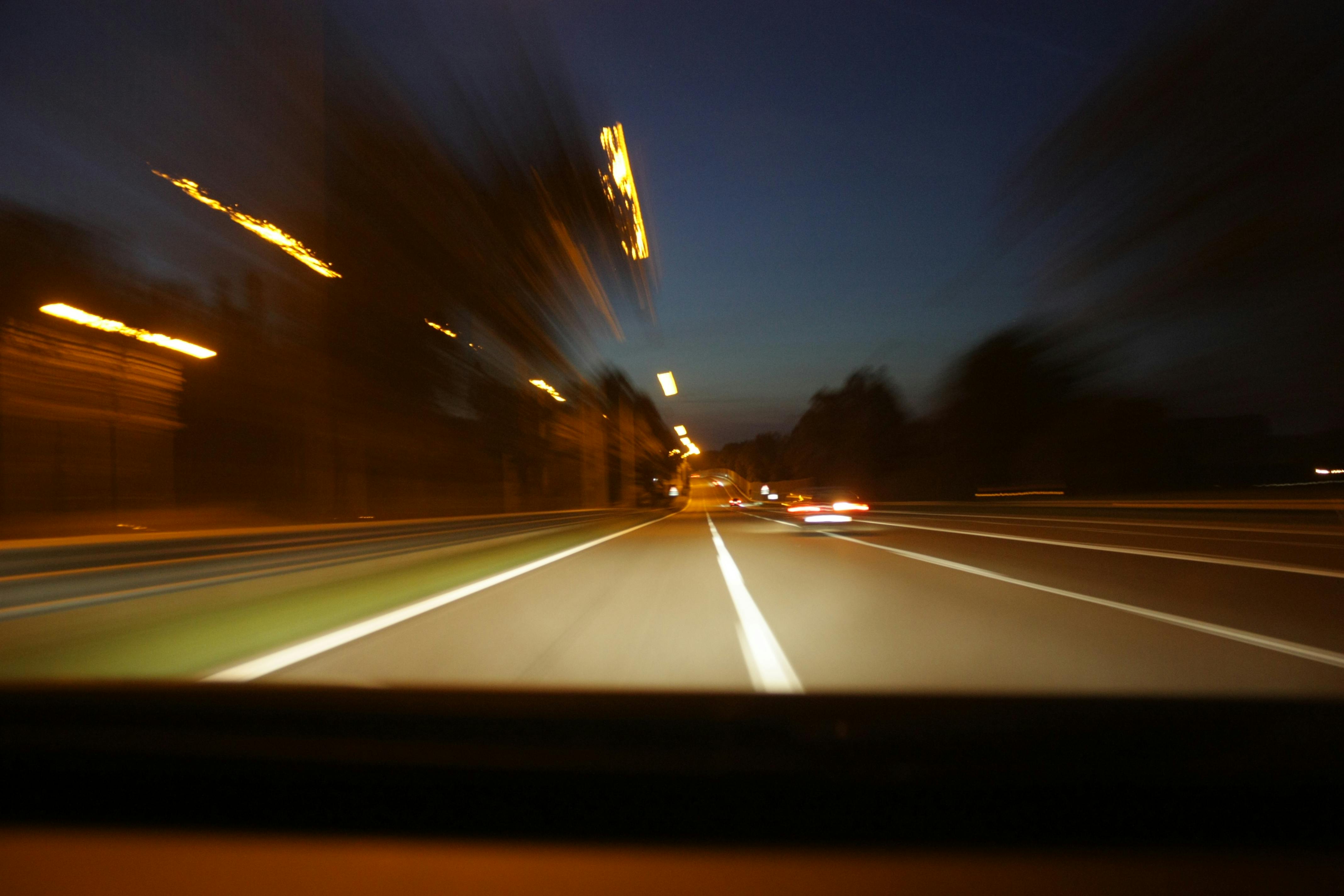 Free stock photo of lights, movement, road