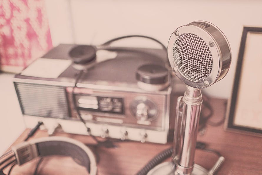 audio, microphone, radio