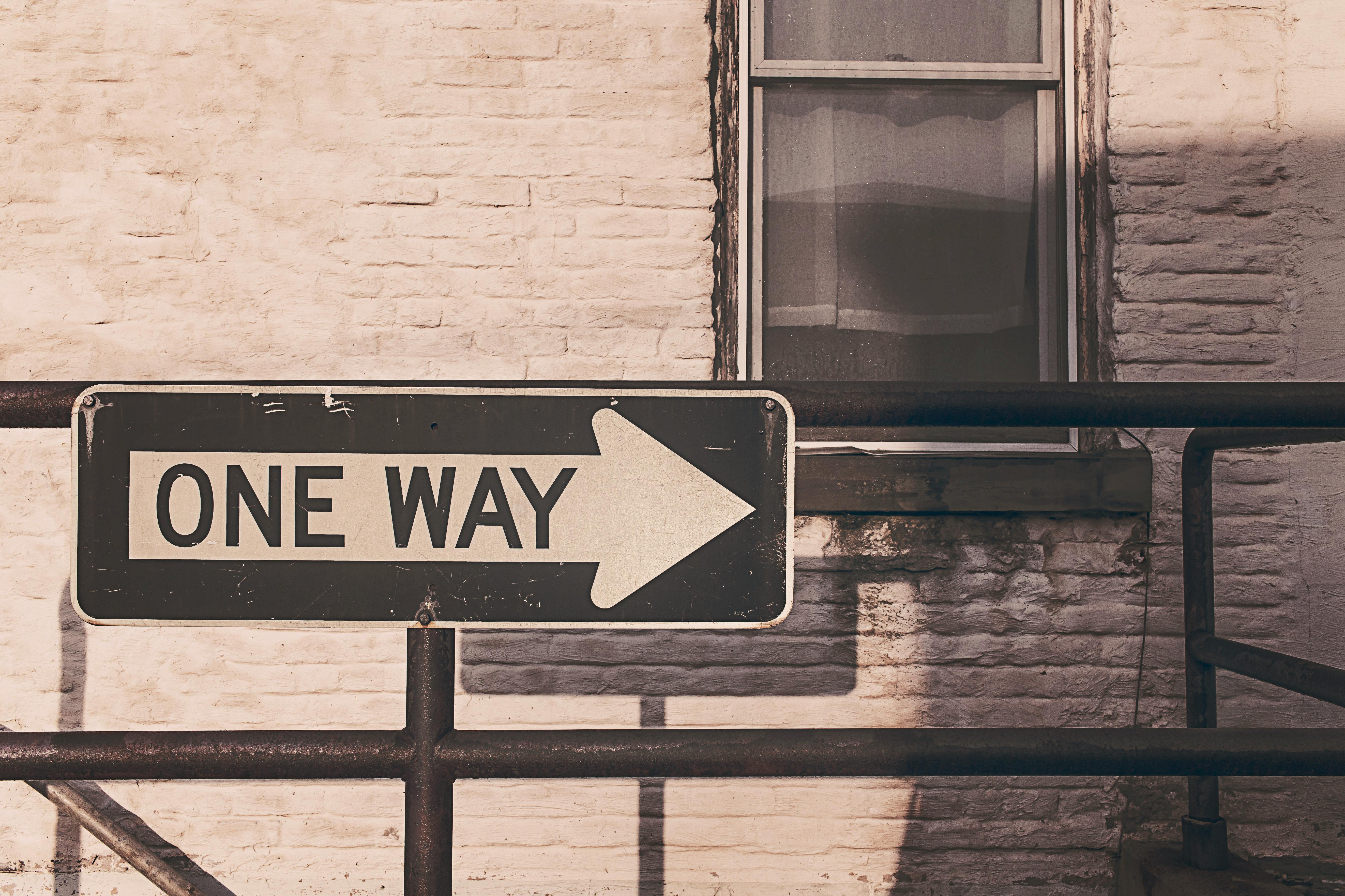 Free stock photo of arrow, direction, one way One Way Street Signs