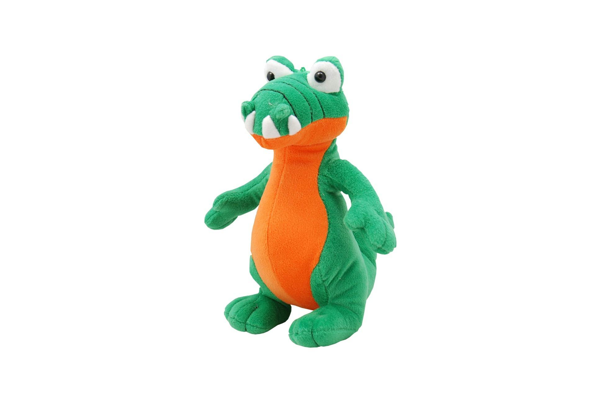 orange dinosaur plush