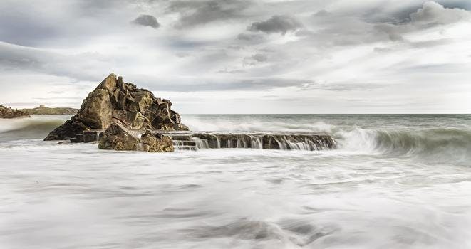 HD wallpaper of sea, water, ocean, storm