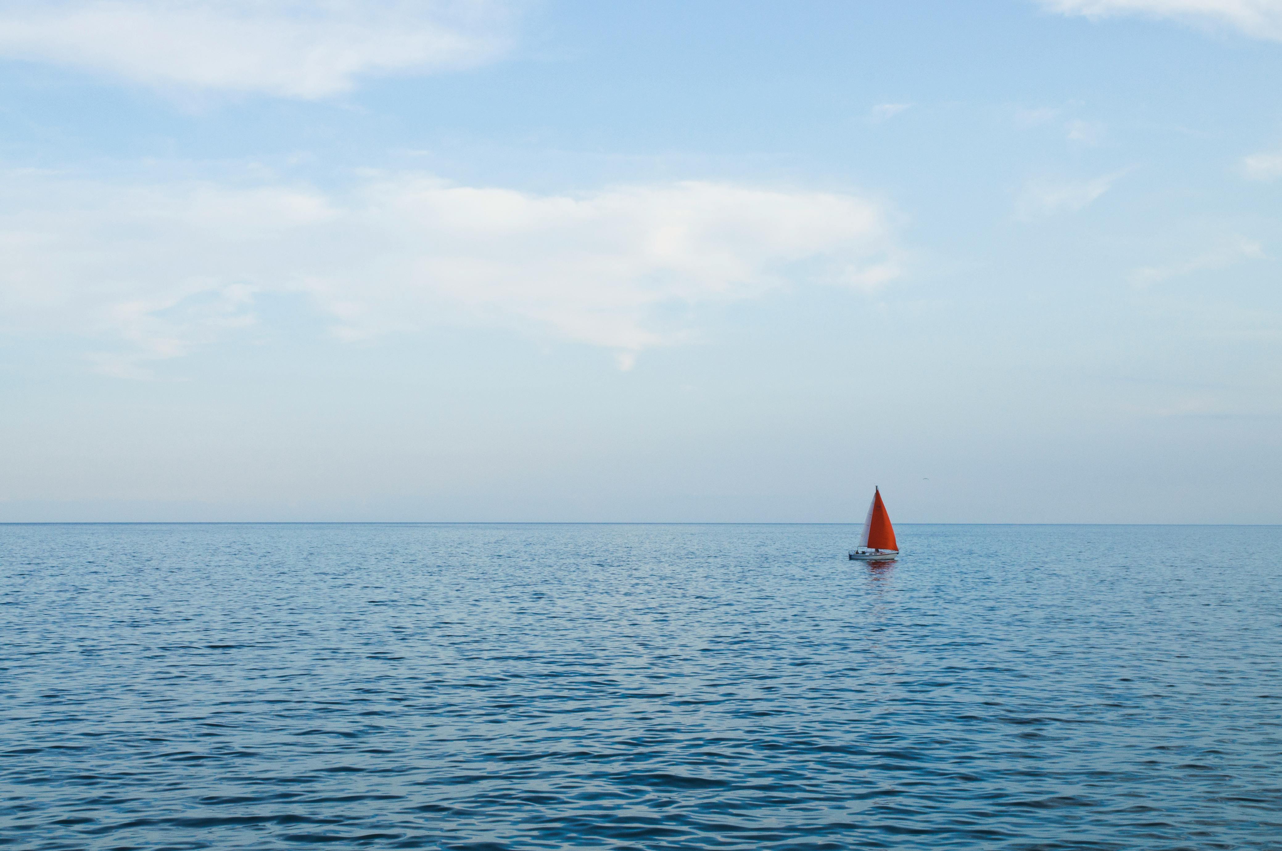 Free stock photo of boat, horizon, ocean