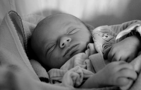 Free stock photo of black-and-white, child, baby, born