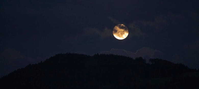 HD wallpaper of sky, night, moon, spooky