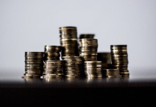 Free stock photo of rich, money, coins, finance