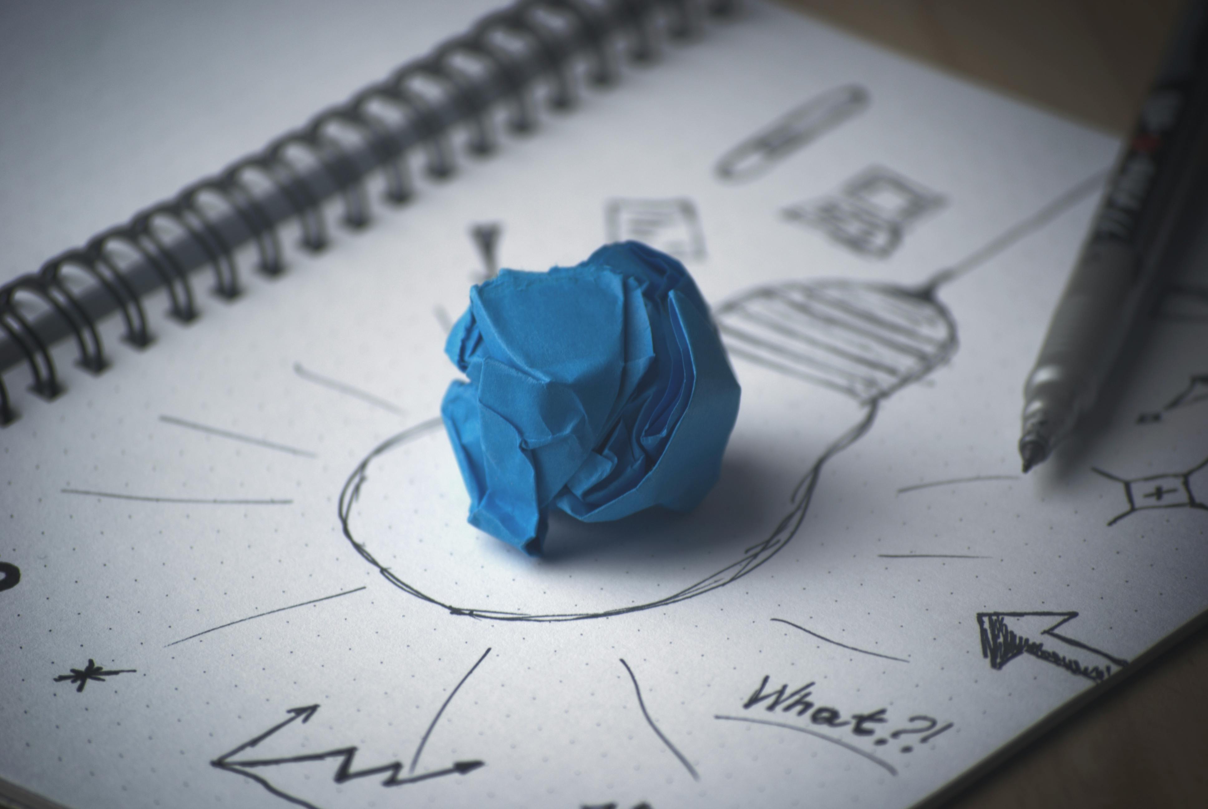 pen sketch definition art, of brainstorming blueprint, Free stock photo