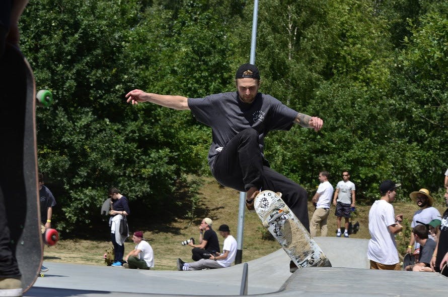 Free stock photo of Konrad Ciężki, skateboard, skateboarder