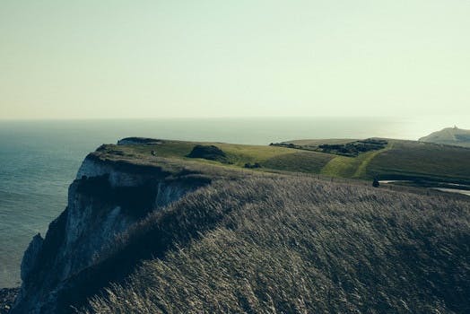 Free stock photo of sea, nature, coast, hill