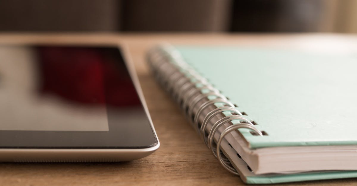 Free stock photo of desk, ipad, notebook