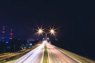 Cars on Black Asphalt Road during Nighttime · Free Stock Photo